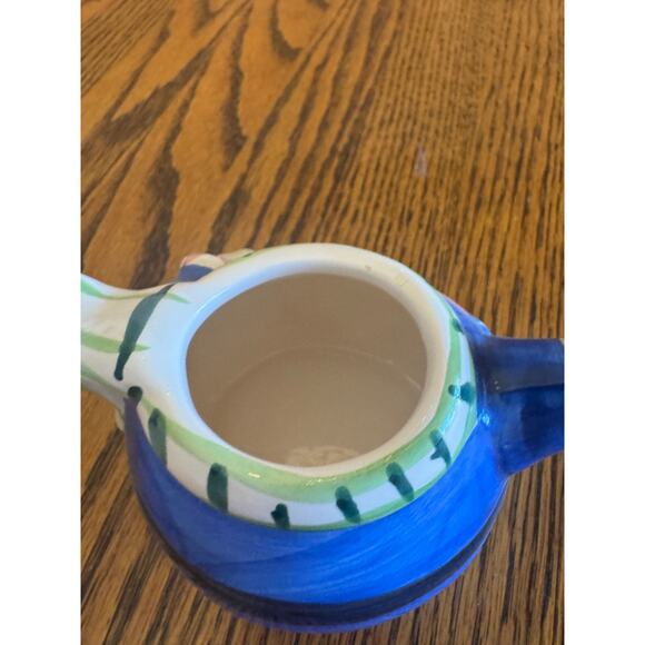 Mini Snowman Teapot Ceramic Holiday Winter Christmas Collectible - Picture 3 of 6